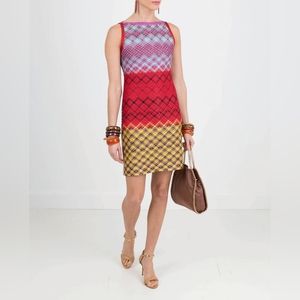 MISSONI Pizzo Rombo Lame Shift Dress
